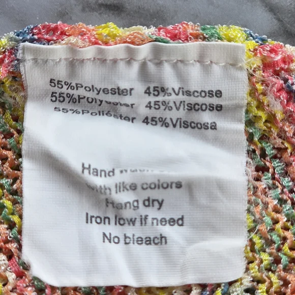 O'Neill Vibrant Knit Fringe Cropped Tank Top - Picture 7 of 7